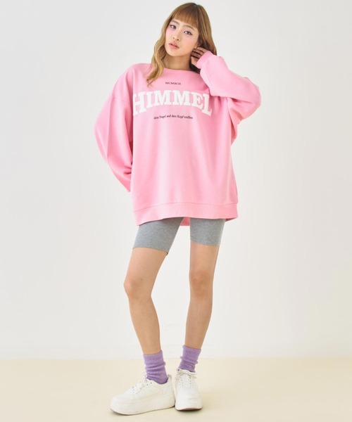 ANAP（アナップ）の「発泡プリント カレッジロゴ 裏毛 スウェット（スウェット・レディース・ピンク/ダークアッシュ/アイボリー・F）」の15枚目の写真