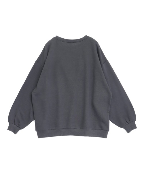 ANAP（アナップ）の「発泡プリント カレッジロゴ 裏毛 スウェット（スウェット・レディース・ピンク/ダークアッシュ/アイボリー・F）」の17枚目の写真