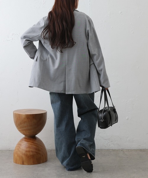 COLONY 2139（コロニートゥーワンスリーナイン）の「TRダブルテーラードジャケット（テーラードジャケット・レディース・グレー/ブラック・MEDIUM/SMALL）」の9枚目の写真