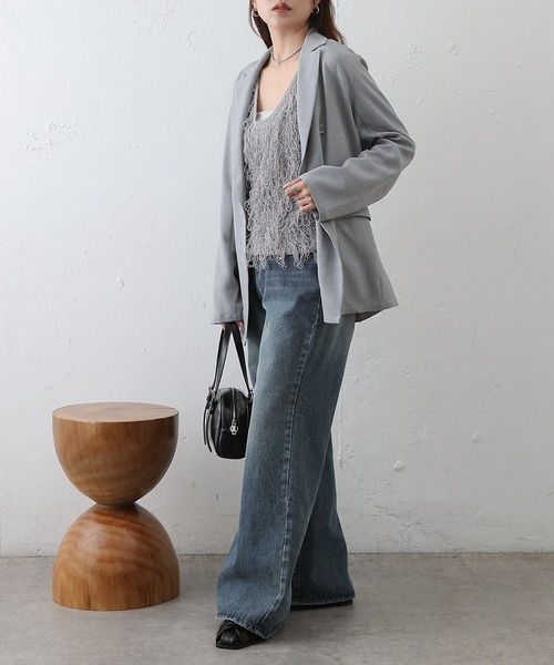 COLONY 2139（コロニートゥーワンスリーナイン）の「TRダブルテーラードジャケット（テーラードジャケット・レディース・グレー/ブラック・MEDIUM/SMALL）」の8枚目の写真