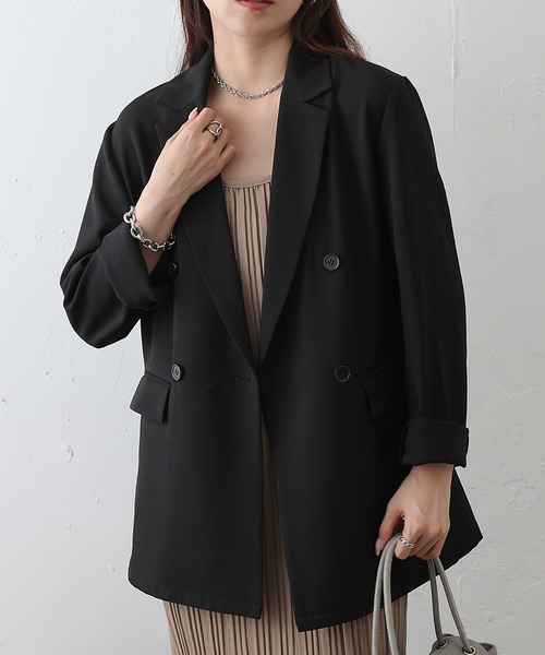 COLONY 2139（コロニートゥーワンスリーナイン）の「TRダブルテーラードジャケット（テーラードジャケット・レディース・グレー/ブラック・MEDIUM/SMALL）」の11枚目の写真