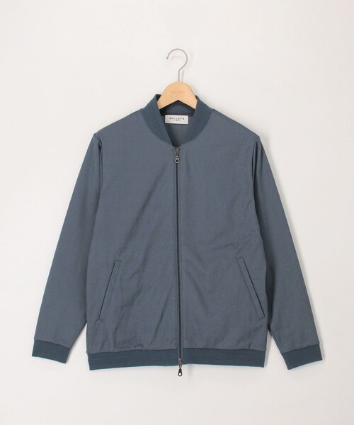 NOLLEY'S LIGHT（ノーリーズライト）の「ジオ柄ジャガード リブブルゾン（ブルゾン・メンズ・ブラック/グレイッシュベージュ/グレイッシュブルー・L/M）」の15枚目の写真