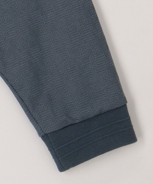 NOLLEY'S LIGHT（ノーリーズライト）の「ジオ柄ジャガード リブブルゾン（ブルゾン・メンズ・ブラック/グレイッシュベージュ/グレイッシュブルー・L/M）」の18枚目の写真