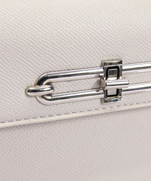 clear（クリア）の「クラシックスクエアミニバッグ（ハンドバッグ・レディース・オフホワイト/ブラック・F）」の5枚目の写真
