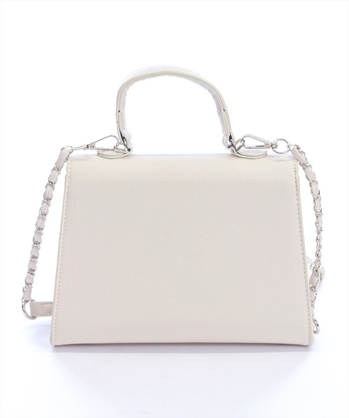 clear（クリア）の「クラシックスクエアミニバッグ（ハンドバッグ・レディース・オフホワイト/ブラック・F）」の8枚目の写真