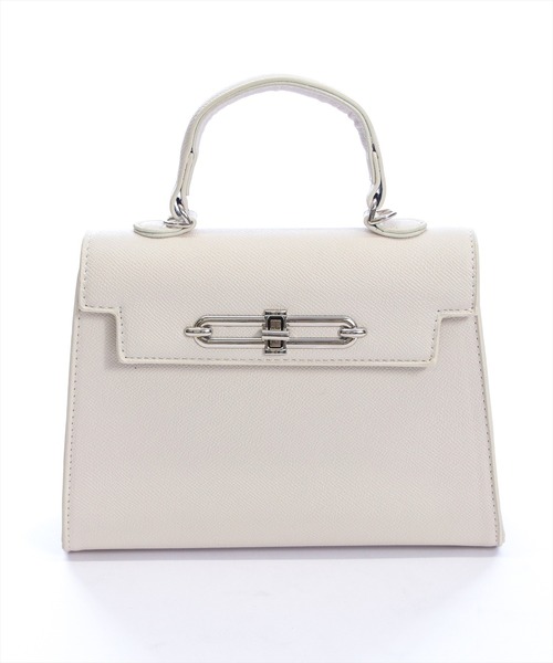 clear（クリア）の「クラシックスクエアミニバッグ（ハンドバッグ・レディース・オフホワイト/ブラック・F）」の9枚目の写真