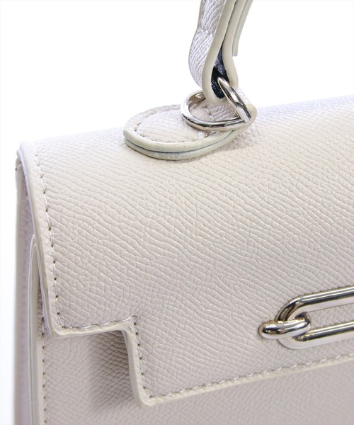 clear（クリア）の「クラシックスクエアミニバッグ（ハンドバッグ・レディース・オフホワイト/ブラック・F）」の7枚目の写真