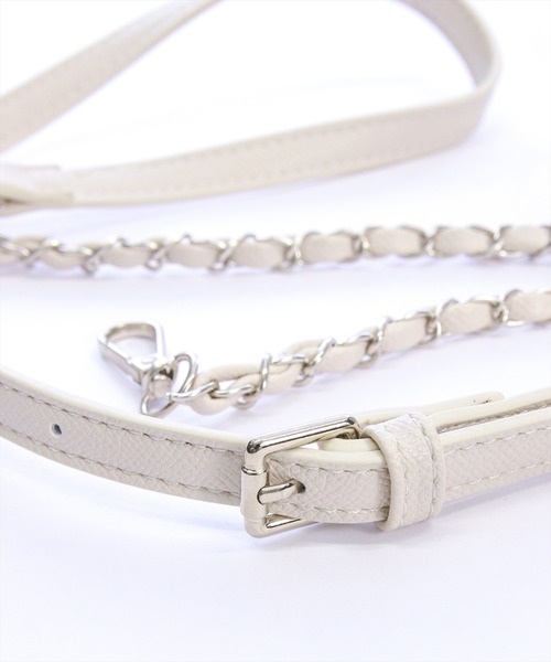 clear（クリア）の「クラシックスクエアミニバッグ（ハンドバッグ・レディース・オフホワイト/ブラック・F）」の14枚目の写真