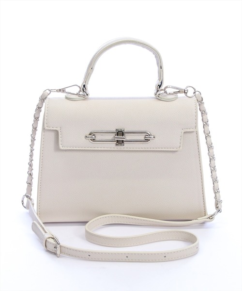 clear（クリア）の「クラシックスクエアミニバッグ（ハンドバッグ・レディース・オフホワイト/ブラック・F）」の15枚目の写真