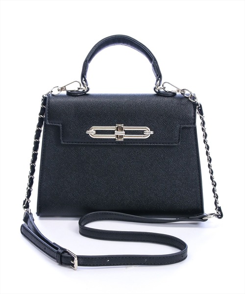 clear（クリア）の「クラシックスクエアミニバッグ（ハンドバッグ・レディース・オフホワイト/ブラック・F）」の16枚目の写真