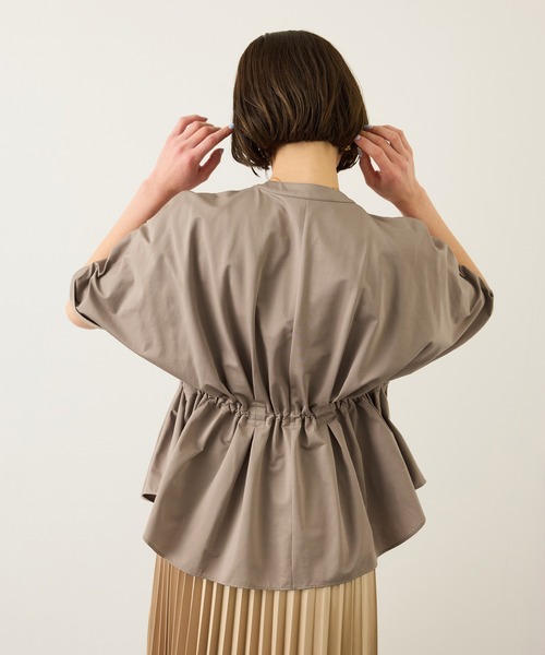 ROPE'（ロペ）の「フロントジップブルゾンブラウス/イージーケア（シャツ/ブラウス・レディース・ブラック/ネイビー/ベージュ・FREE）」の21枚目の写真