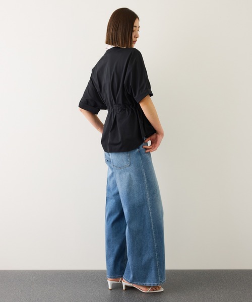 ROPE'（ロペ）の「フロントジップブルゾンブラウス/イージーケア（シャツ/ブラウス・レディース・ブラック/ネイビー/ベージュ・FREE）」の9枚目の写真