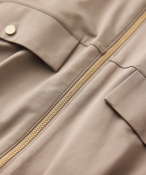 ROPE'（ロペ）の「フロントジップブルゾンブラウス/イージーケア（シャツ/ブラウス・レディース・ブラック/ネイビー/ベージュ・FREE）」の19枚目の写真