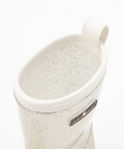 petit main（プティマイン）の「ぴかぴかレインブーツ（レインシューズ・キッズ・シルバー/ベビーピンク・16cm/17cm/18cm/19cm/14cm/15cm）」の7枚目の写真