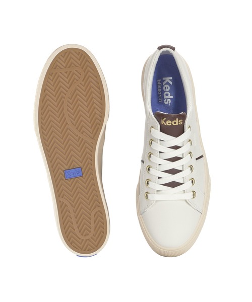 Keds(ケッズ)の「Keds ケッズ ジャンプ キック デュオ レザー オフホワイト(スニーカー・レディース・オフホワイト・22.5cm/23.0cm/23.5cm/24.0cm/24.5cm/25.0cm)」の5枚目の写真