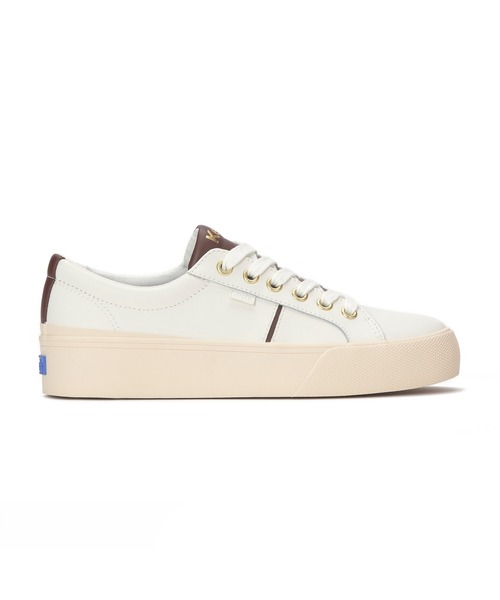Keds(ケッズ)の「Keds ケッズ ジャンプ キック デュオ レザー オフホワイト(スニーカー・レディース・オフホワイト・22.5cm/23.0cm/23.5cm/24.0cm/24.5cm/25.0cm)」の2枚目の写真