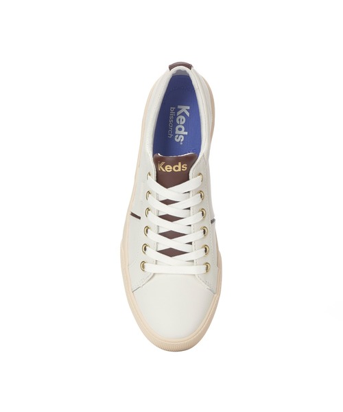 Keds(ケッズ)の「Keds ケッズ ジャンプ キック デュオ レザー オフホワイト(スニーカー・レディース・オフホワイト・22.5cm/23.0cm/23.5cm/24.0cm/24.5cm/25.0cm)」の3枚目の写真