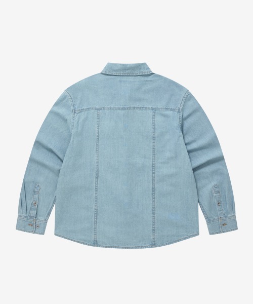 COVERNAT（カバーナット）の「WOMEN DENIM SHIRT（シャツ/ブラウス・レディース・ライトブルー/ブルー・MEDIUM/SMALL）」の21枚目の写真