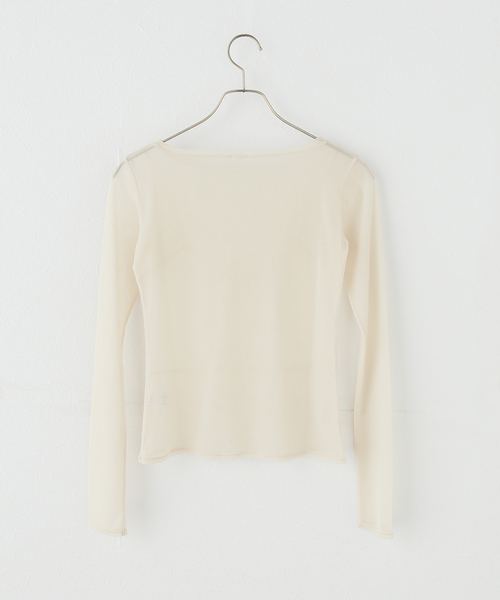 plage(プラージュ)の「《一部店舗・WEB限定》TANC TOKYO / タンクトウキョウ POWER NET TULLE L/SL トップス(Tシャツ/カットソー・レディース・ベージュ系その他・FREE)」の2枚目の写真