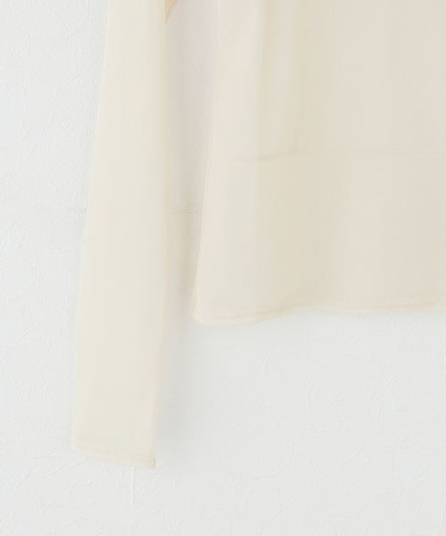 plage(プラージュ)の「《一部店舗・WEB限定》TANC TOKYO / タンクトウキョウ POWER NET TULLE L/SL トップス(Tシャツ/カットソー・レディース・ベージュ系その他・FREE)」の3枚目の写真