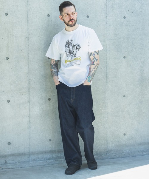 MR.OLIVE(ミスターオリーブ)の「SAFARI & EXPEDUTION/ MACAW T-SHIRT / M262103(Tシャツ/カットソー・メンズ・オフホワイト・MEDIUM/LARGE)」の2枚目の写真