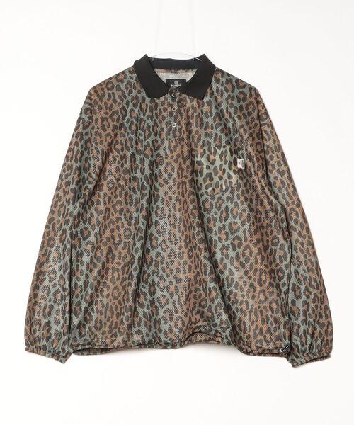 MAGIC NUMBER(マジック ナンバー)の「【MAGIC NUMBER】MESH LEOPARD POLO-SHIRT(ポロシャツ・メンズ・ブラック/ブラウン・LARGE/MEDIUM)」の6枚目の写真