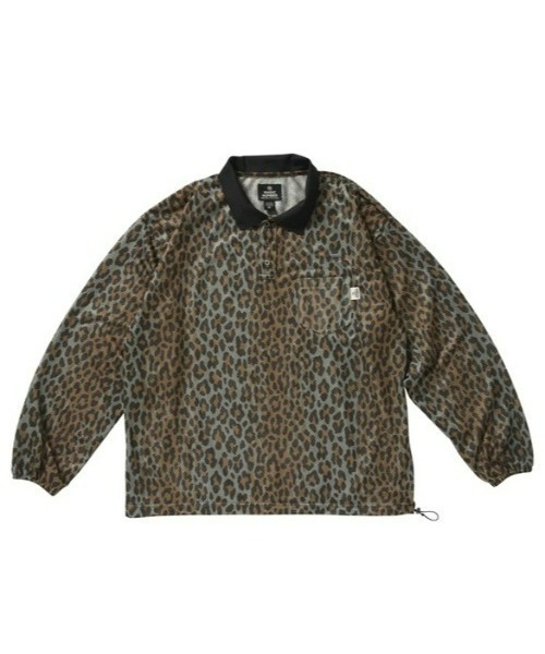 MAGIC NUMBER(マジック ナンバー)の「【MAGIC NUMBER】MESH LEOPARD POLO-SHIRT(ポロシャツ・メンズ・ブラック/ブラウン・LARGE/MEDIUM)」の12枚目の写真