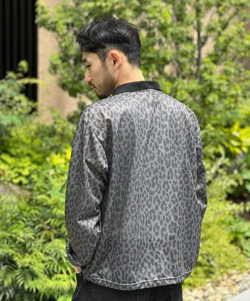 MAGIC NUMBER(マジック ナンバー)の「【MAGIC NUMBER】MESH LEOPARD POLO-SHIRT(ポロシャツ・メンズ・ブラック/ブラウン・LARGE/MEDIUM)」の7枚目の写真