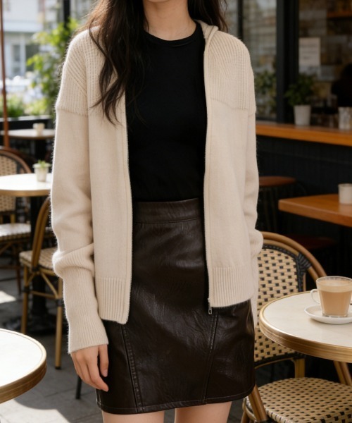 Miniministore(ミニミニストア)の「ニットカーディガン レディース春秋冬羽織(カーディガン/ボレロ・レディース・ベージュ・FREE)」の1枚目の写真