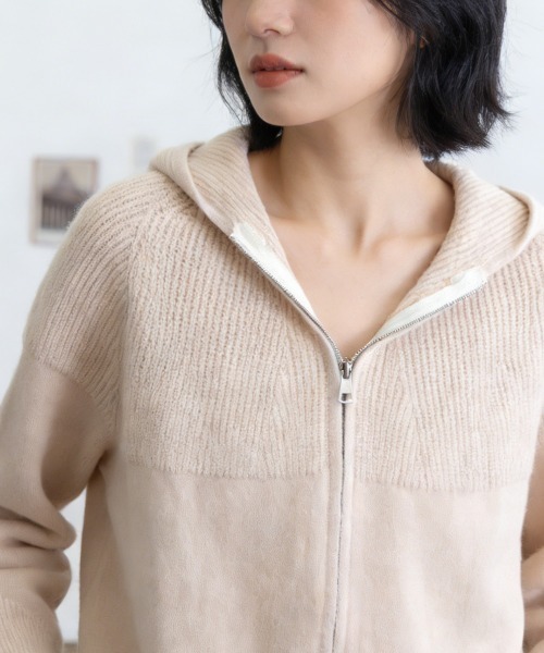 Miniministore(ミニミニストア)の「ニットカーディガン レディース春秋冬羽織(カーディガン/ボレロ・レディース・ベージュ・FREE)」の6枚目の写真