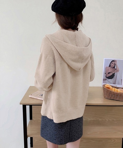 Miniministore(ミニミニストア)の「ニットカーディガン レディース春秋冬羽織(カーディガン/ボレロ・レディース・ベージュ・FREE)」の7枚目の写真
