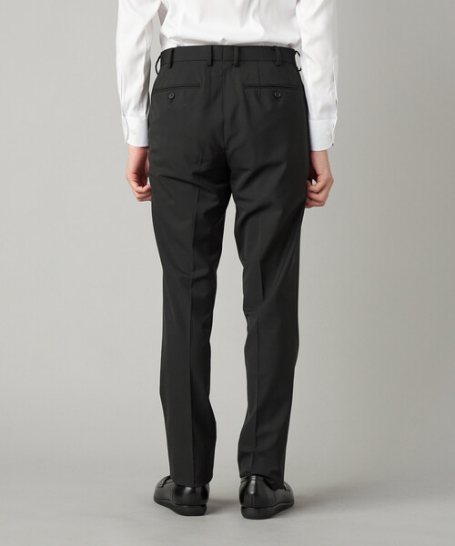 COMME CA MEN（コムサメン）の「【セットアップ対応】尾州産 ポリエステルストレッチ ドビー スラックス（スラックス・メンズ・ブラック・M/L）」の4枚目の写真