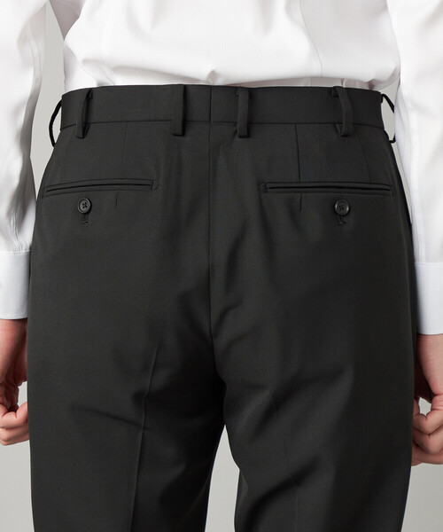 COMME CA MEN（コムサメン）の「【セットアップ対応】尾州産 ポリエステルストレッチ ドビー スラックス（スラックス・メンズ・ブラック・M/L）」の6枚目の写真