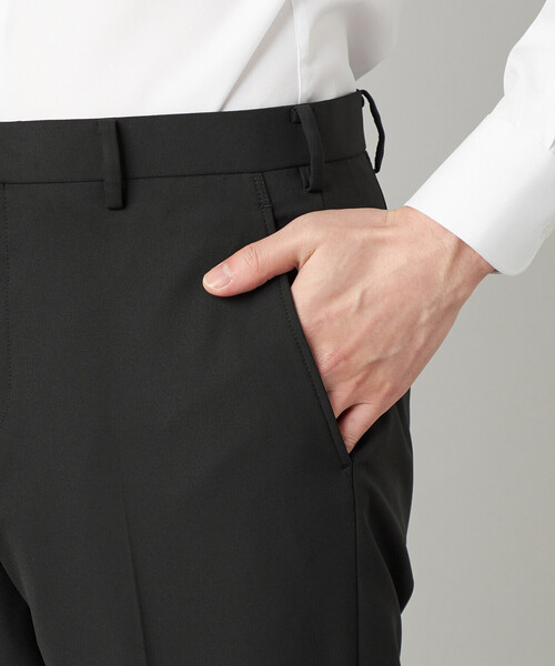 COMME CA MEN（コムサメン）の「【セットアップ対応】尾州産 ポリエステルストレッチ ドビー スラックス（スラックス・メンズ・ブラック・M/L）」の7枚目の写真