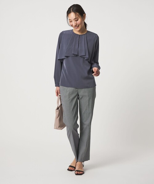 A DAY IN THE LIFE UNITED ARROWS(アデイインザライフユナイテッドアローズ)の「フレア ヨークブラウス <A DAY IN THE LIFE>(シャツ/ブラウス・レディース・ロイヤルブルー/その他1/ホワイト・FREE)」の5枚目の写真