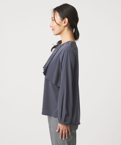 A DAY IN THE LIFE UNITED ARROWS(アデイインザライフユナイテッドアローズ)の「フレア ヨークブラウス <A DAY IN THE LIFE>(シャツ/ブラウス・レディース・ロイヤルブルー/その他1/ホワイト・FREE)」の8枚目の写真