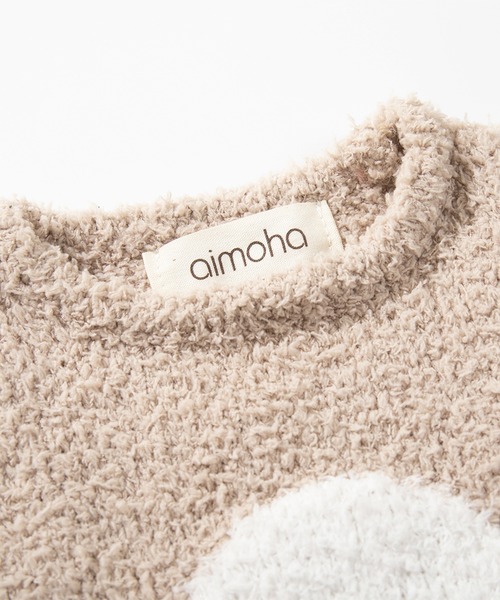 aimoha(アイモハ)の「OMOCHI モチーフ ジャカードドッグウェア(ユウベイビー @youbaby1103 コラボ) (LV)(ペットウェア・レディース・ベージュ・FREE)」の5枚目の写真