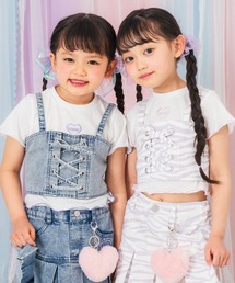 ANAP kids（アナップキッズ）の「スピンドル ビスチェ × Tシャツ トップス セット（別売りセットアップ）（アンサンブル）」
