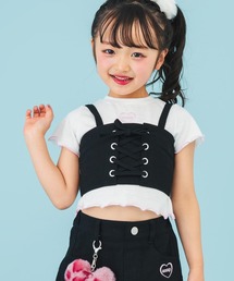 ANAP kids（アナップキッズ）の「スピンドル ビスチェ × Tシャツ トップス セット（別売りセットアップ）（アンサンブル）」