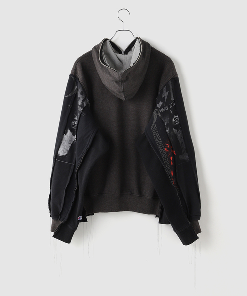 DISCOVERED(ディスカバード)の「DISCOVERED / ディスカバード Band Tee Dolman Zip Hoodie(パーカー・メンズ・ブラック・FREE)」の2枚目の写真