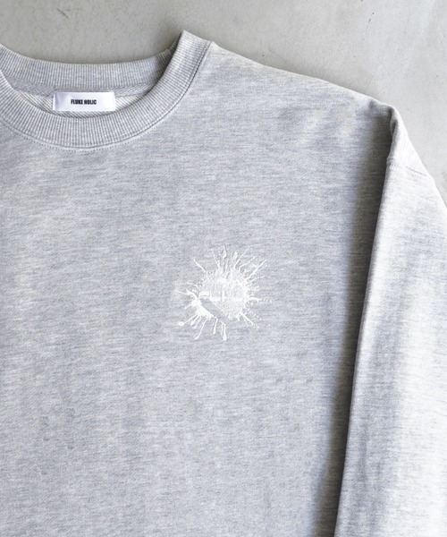 FLUKE HOLIC(フロックホリック)の「EMB LOGO CLUE SWEAT(スウェット・レディース・グレー/アイボリー/ブラック・SMALL/MEDIUM/LARGE)」の12枚目の写真