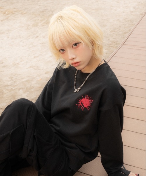 FLUKE HOLIC(フロックホリック)の「EMB LOGO CLUE SWEAT(スウェット・レディース・グレー/アイボリー/ブラック・SMALL/MEDIUM/LARGE)」の17枚目の写真