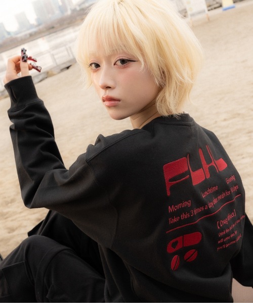 FLUKE HOLIC(フロックホリック)の「EMB LOGO CLUE SWEAT(スウェット・レディース・グレー/アイボリー/ブラック・SMALL/MEDIUM/LARGE)」の20枚目の写真