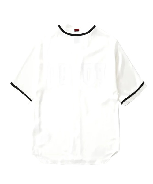 FUBU( フブ)の「FUBU-Satin Baseball Shirts(シャツ/ブラウス・メンズ・ブラック/ホワイト・L/M)」の3枚目の写真