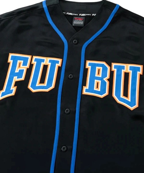 FUBU( フブ)の「FUBU-Satin Baseball Shirts(シャツ/ブラウス・メンズ・ブラック/ホワイト・L/M)」の6枚目の写真