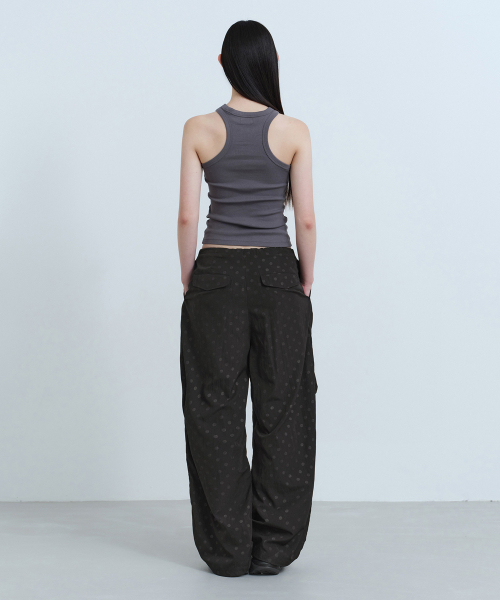 MUSINSA STANDARD WOMAN（ムシンサスタンダードウーマン）の「ウィメンズポルカドットパラシュートパンツ[ブラック]（スラックス・レディース・その他・24/26/28/30）」の11枚目の写真