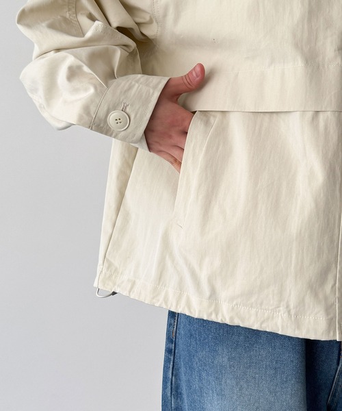 CANAL JEAN(キャナルジーン)の「HARING コットンナイロンブルゾン(ブルゾン・レディース・ネイビー/アイボリー・ONE SIZE)」の16枚目の写真