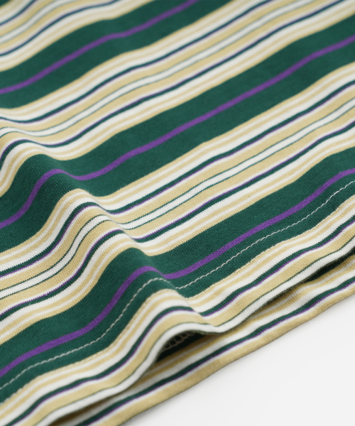 FRIZMWORKS(フリズムワークス)の「HORIZON STRIPE HALF TEE _ DARK GREEN(Tシャツ/カットソー・メンズ・その他・SMALL/MEDIUM/LARGE/X-LARGE)」の5枚目の写真