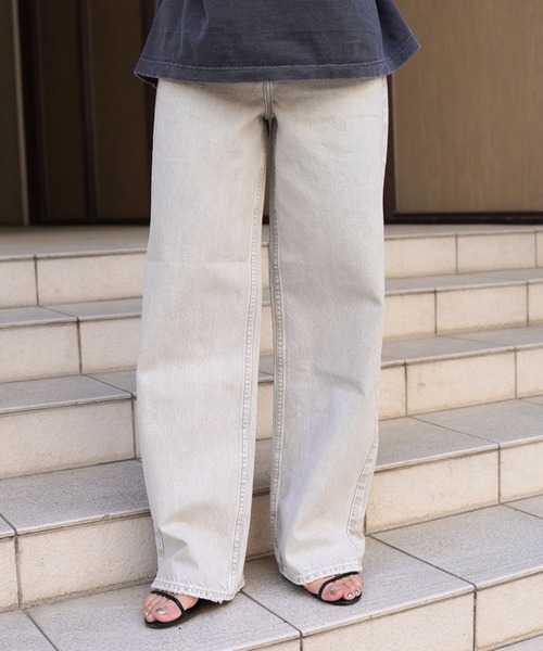upperhights(アッパーハイツ)の「upper hights(アッパーハイツ)THE NIECE MID-RISE/ミッドライズ(デニムパンツ・レディース・ブルー/グレー・22/23/24/25)」の1枚目の写真