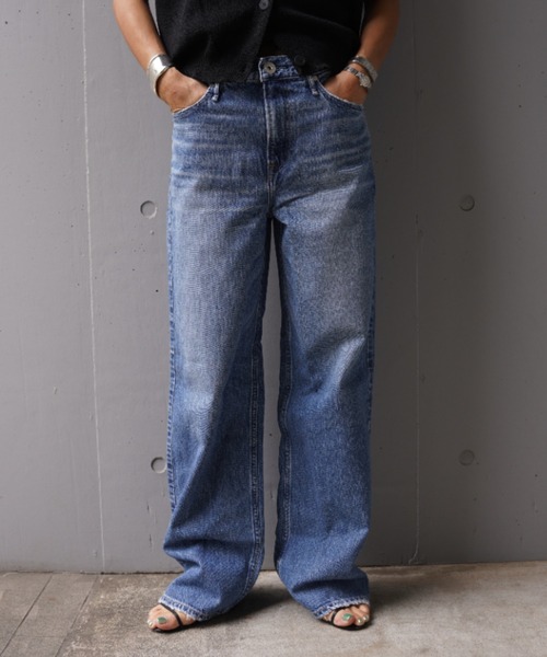 upperhights(アッパーハイツ)の「upper hights(アッパーハイツ)THE NIECE MID-RISE/ミッドライズ(デニムパンツ・レディース・ブルー/グレー・22/23/24/25)」の2枚目の写真